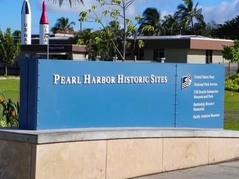 Besøg på Pearl Harbor på nationaldagen 4. juli.