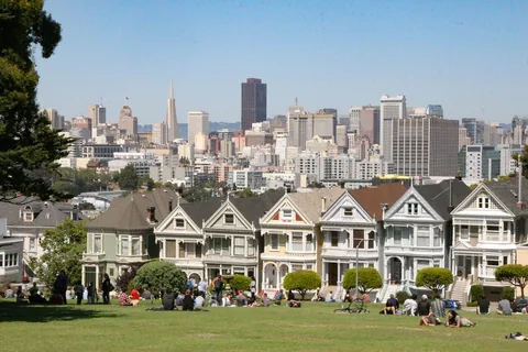 Painted Ladies, Alamo Square, San Francisco, Californien, USA
