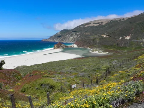 Sydpå ad Highway 1 via Big Sur, Californien, USA