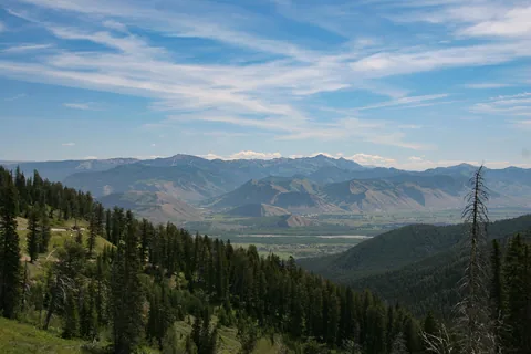 På vej mod Yellowstone National Park i Idaho, USA