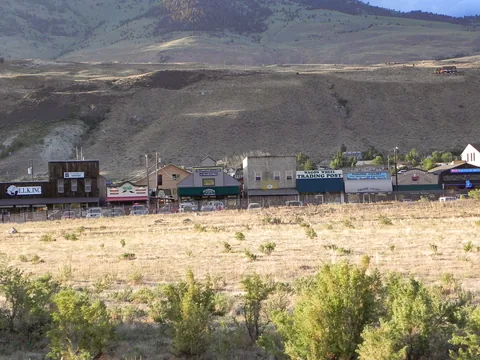 Gardiner, Montana, USA. Den nordlige indgang til Yellowstone National Park.