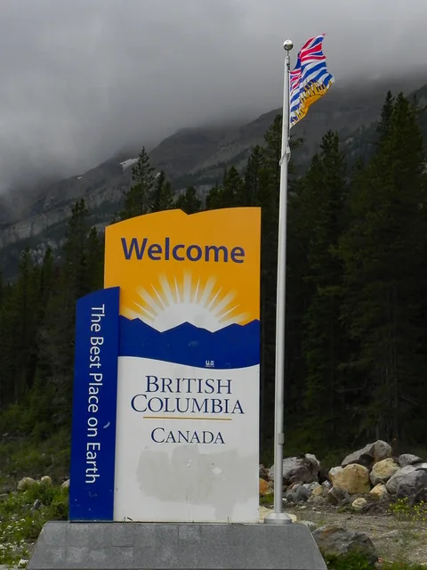 Så kører vi ind i Bristish Columbia, Canada