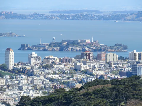 Udsigt fra Twin Peaks, San Francisco, Californien, USA