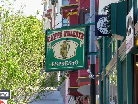 Caffe Trieste, San Francisco, Californien, USA