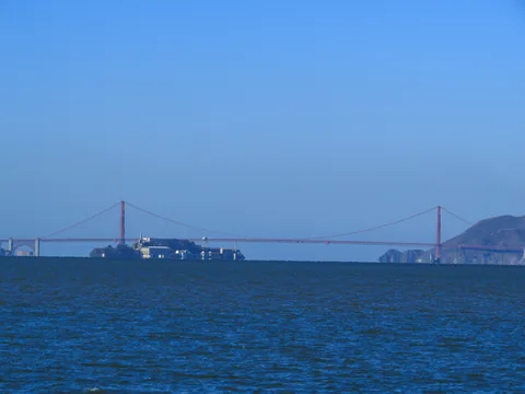 Udsigten fra Berkeley Marina mod San Francisco, Californien, USA