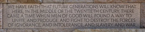 Franklin Delano Roosevelt Memorial, Washington D.C., USA