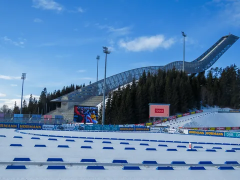 Skihopbakken på Holmenkollen, Oslo, Norge
