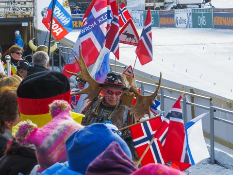 Skiskydningfan, Holmenkollen, Oslo, Norge