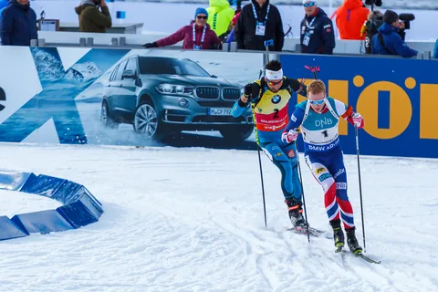 Martin Fourcade og Johannes Thingnes Bø