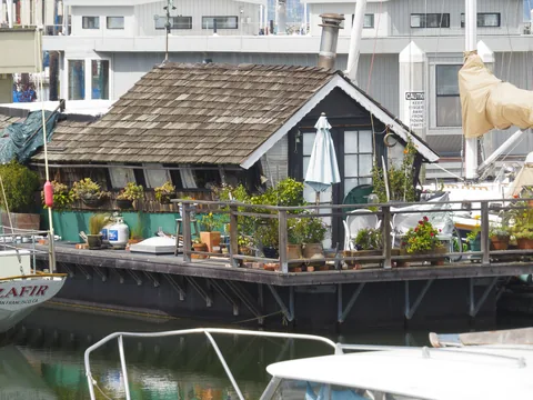Husbåd ved Berkleley Marina, Berkeley, USA