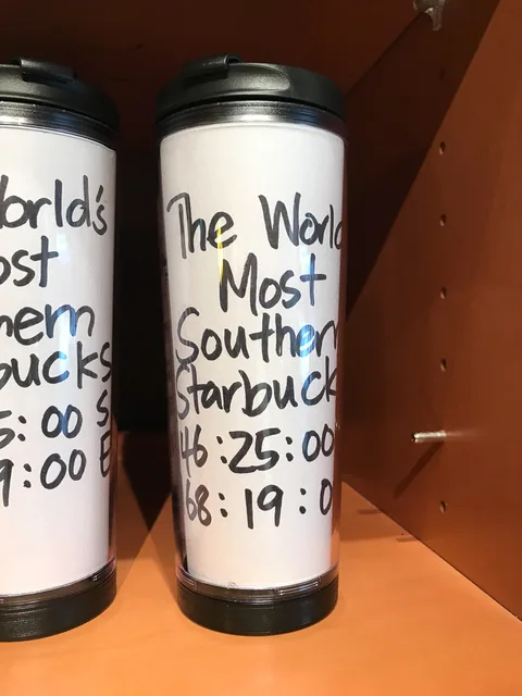 Den sydligste Starbucks i verden i Invercargill, South Island, New Zealand