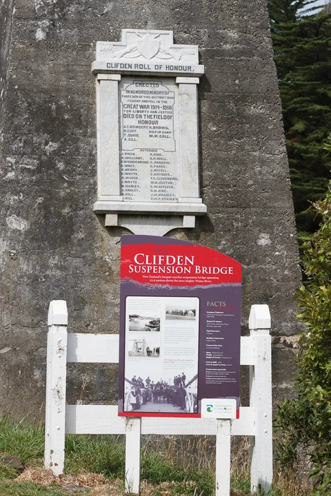 Clifden Suspension Bridge, South Island, New Zealand
