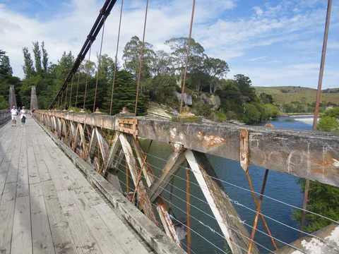 Clifden Suspension Bridge, South Island, New Zealand