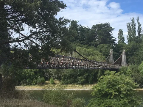 Clifden Suspension Bridge, South Island, New Zealand