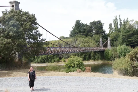 Clifden Suspension Bridge, South Island, New Zealand