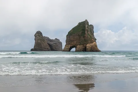 Archway Islands, Wharariki Beach, South Island, New Zealand