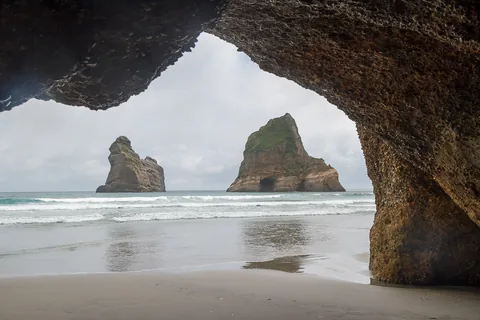 Archway Islands, Wharariki Beach, South Island, New Zealand