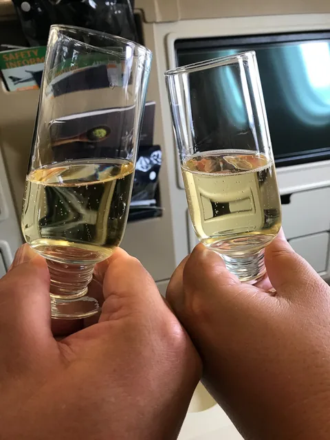 Hårdt arbejde på Business Class med Singapore Airlines fra Adelaide til Singapore