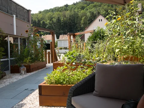 Frokost på L'Alchemille i Kaysersberg, Alsace. En fantastisk restaurantoplevelse.