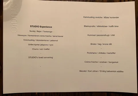 Middag på Studio