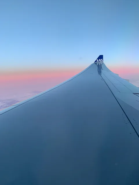 Hjemad mod København via Stockholm med SAS