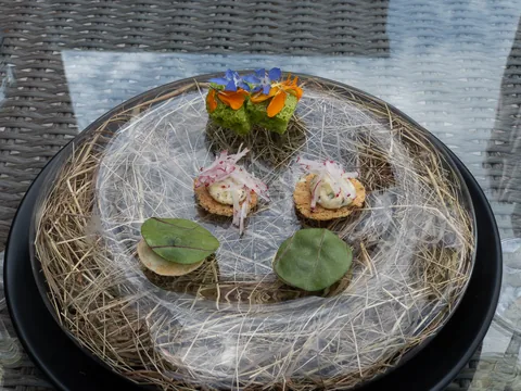 Frokost på L'Alchemille, Kaysersberg, Frankrig