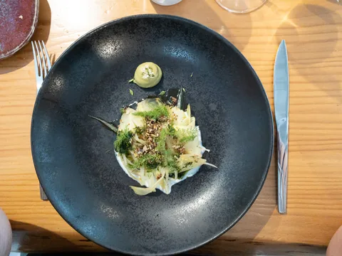 Frokost på L'Alchemille, Kaysersberg, Frankrig