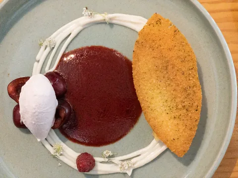 Frokost på L'Alchemille, Kaysersberg, Frankrig