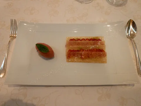 Middag på Le Maximillien, Zellenberg, Alsace, Frankrig