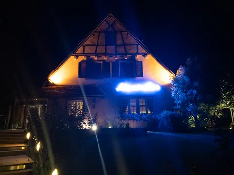 Middag på Le Maximillien, Zellenberg, Alsace, Frankrig