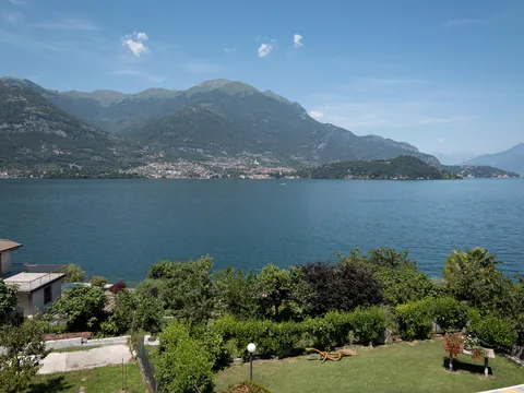Udsigt fra terassen ho Hotel Helvetia, Lezzeno, Como, Italien