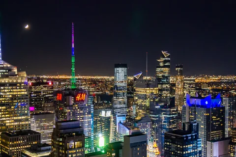 Udsigten fra Top of the Rock, Rockefeller Center, New York, USA
