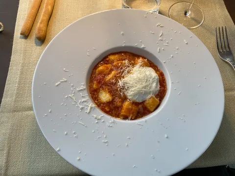 Middag på Osteria Battaglino, Dogliani, Piemonte, Italien