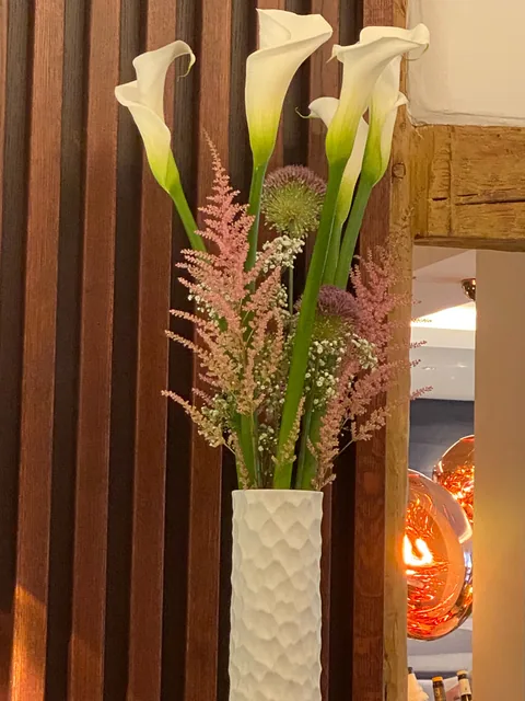 Frokost på vores stamrestaurant L'Atalier du Peintre i Colmar, Alsace, Frankrig