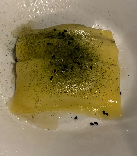 Middag på L'Alchemille i Kayserberg, Alsace, Frankrig.