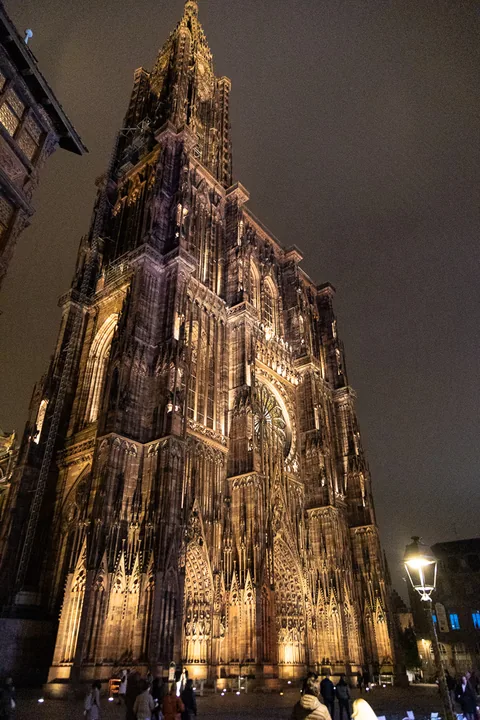 Første aften i Alsace i Strasbourg, med en lille middag og en rask gåtur i Petite France.