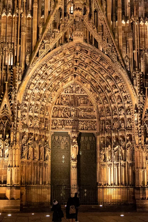 Første aften i Alsace i Strasbourg, med en lille middag og en rask gåtur i Petite France.